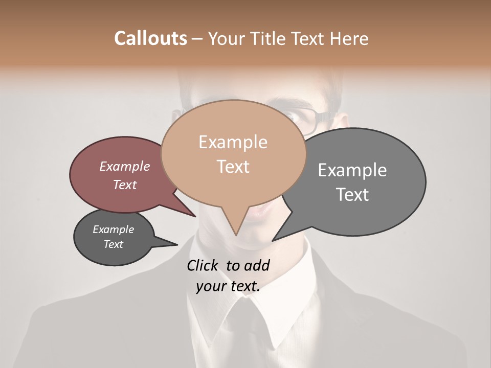 Businessman Wonder Work PowerPoint Template