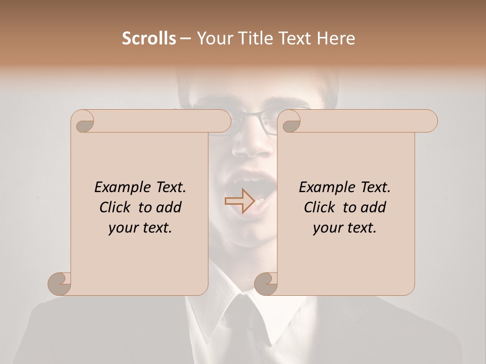 Businessman Wonder Work PowerPoint Template