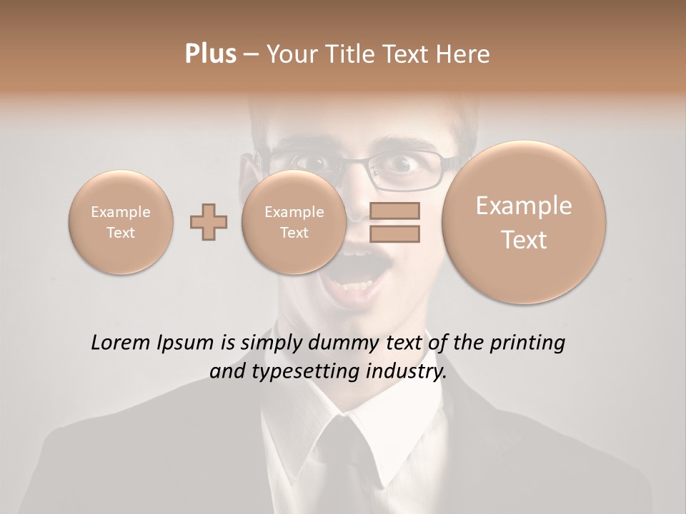 Businessman Wonder Work PowerPoint Template