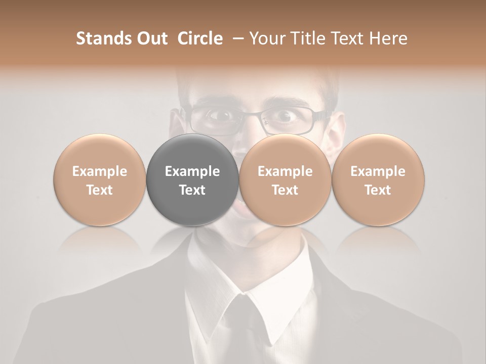 Businessman Wonder Work PowerPoint Template