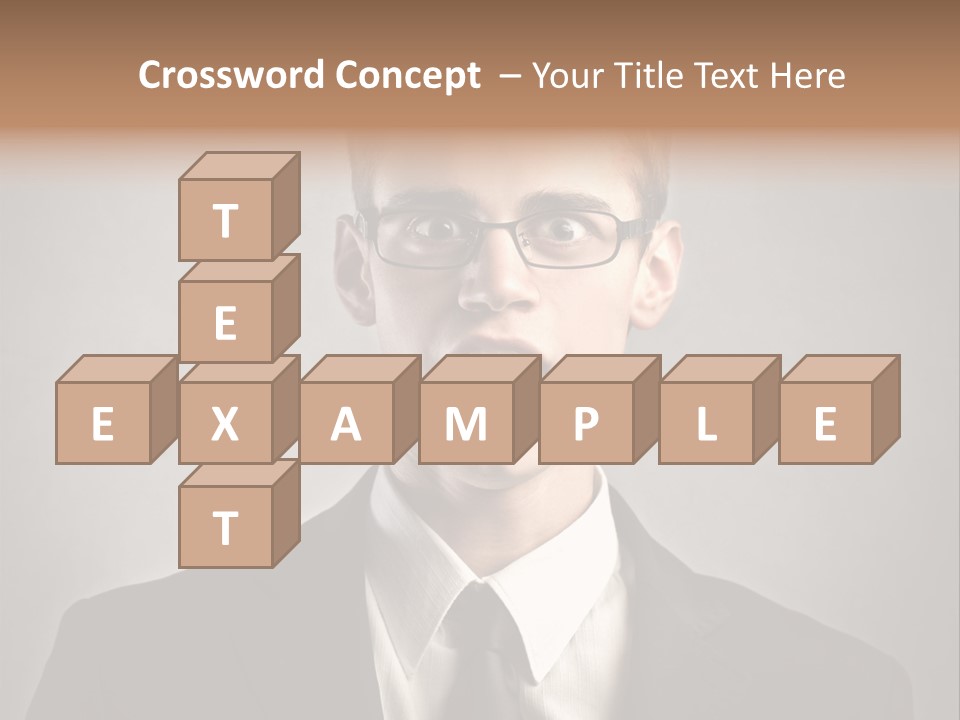 Businessman Wonder Work PowerPoint Template