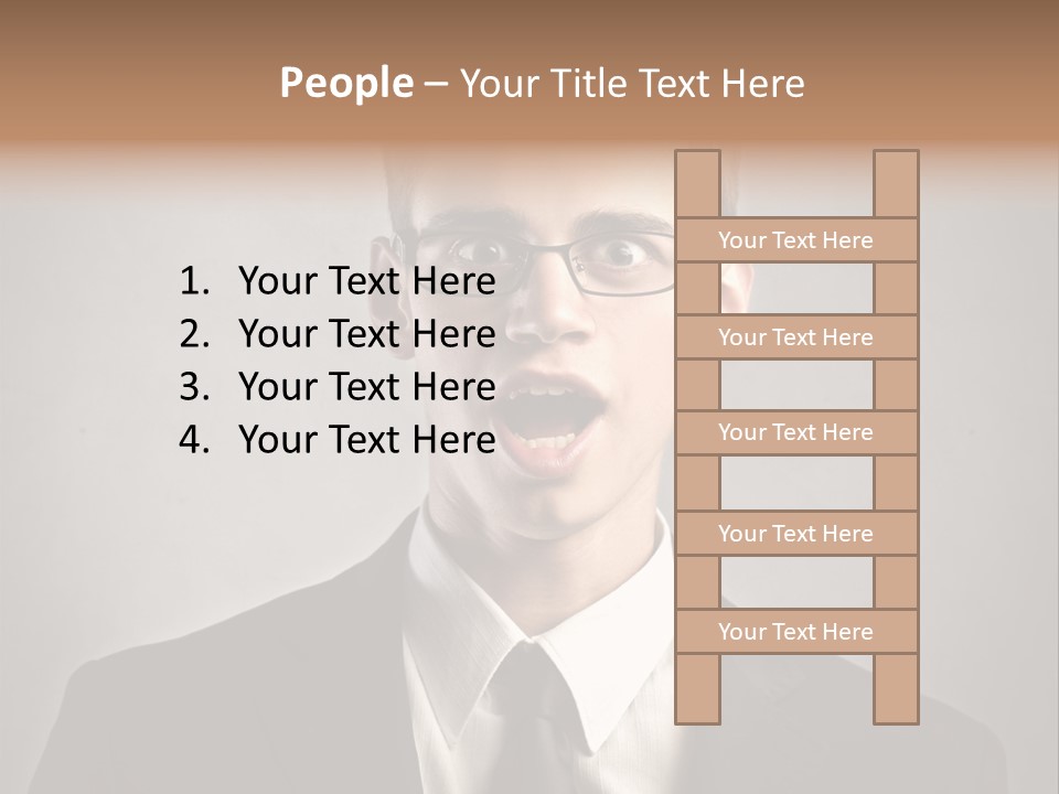 Businessman Wonder Work PowerPoint Template