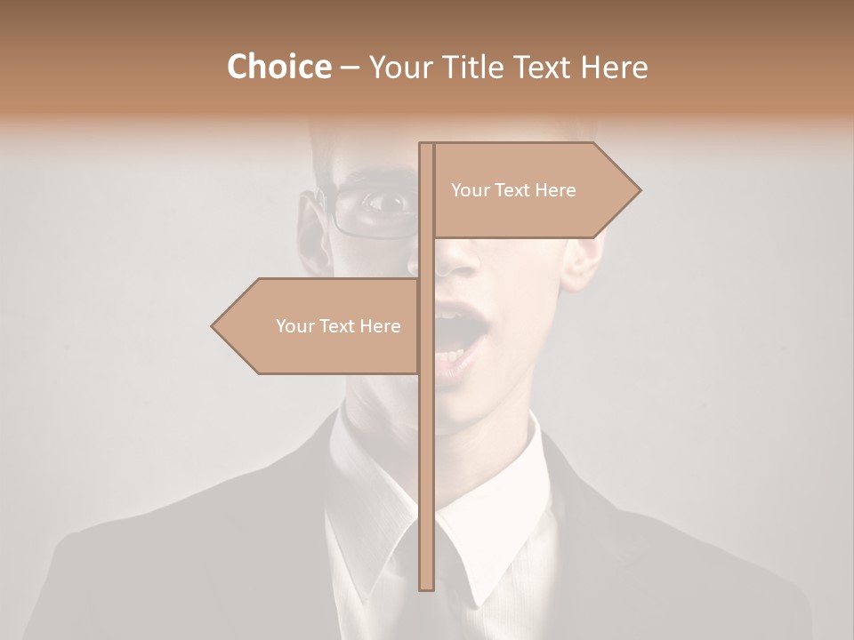 Businessman Wonder Work PowerPoint Template