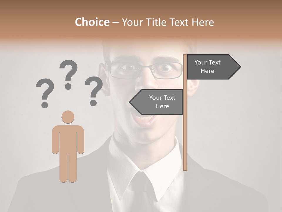 Businessman Wonder Work PowerPoint Template