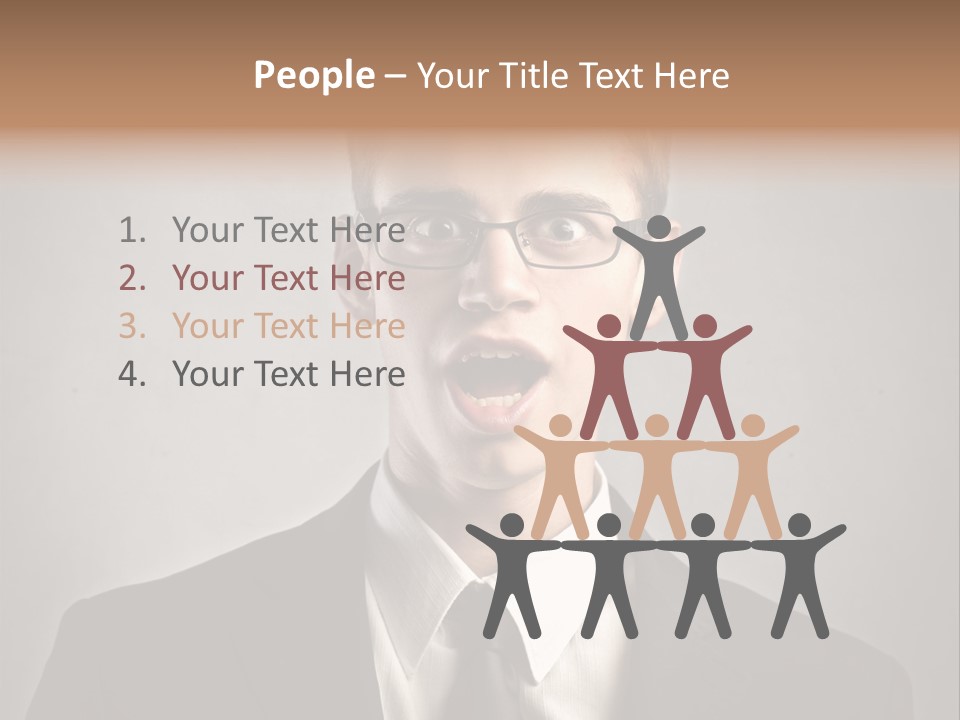 Businessman Wonder Work PowerPoint Template