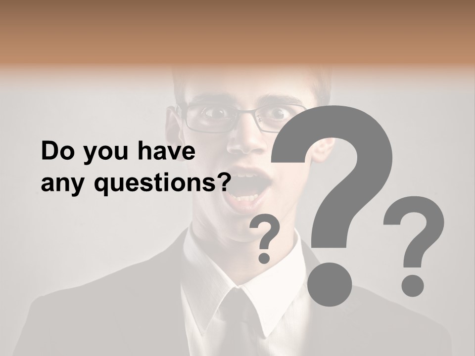 Businessman Wonder Work PowerPoint Template