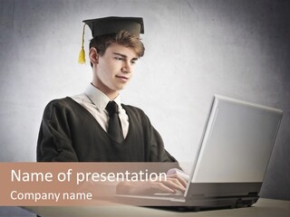 Student Internet Smile PowerPoint Template