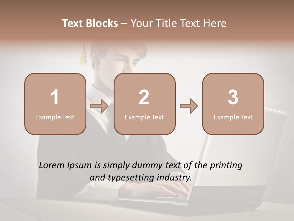Student Internet Smile PowerPoint Template