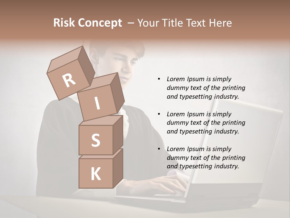 Student Internet Smile PowerPoint Template