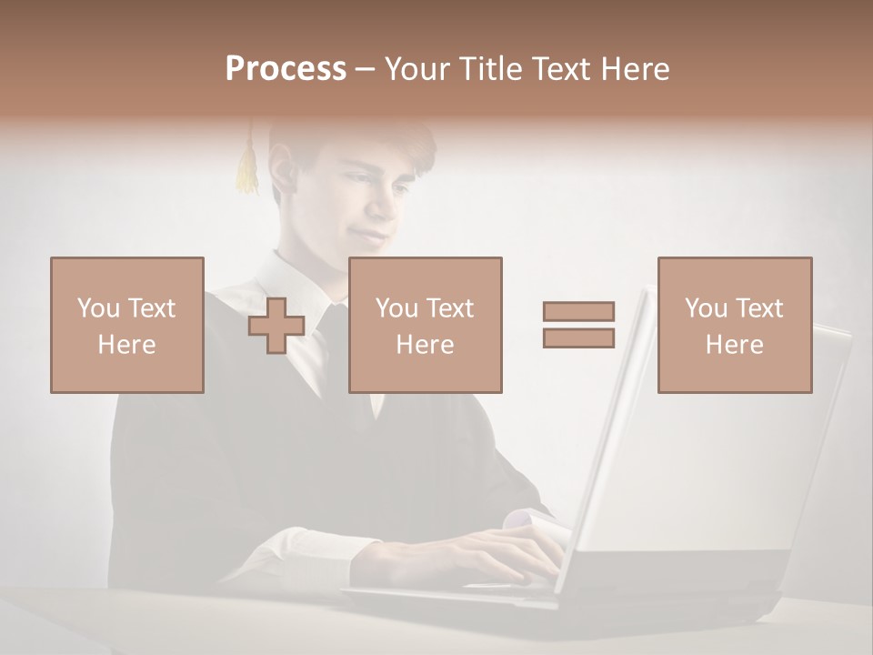 Student Internet Smile PowerPoint Template