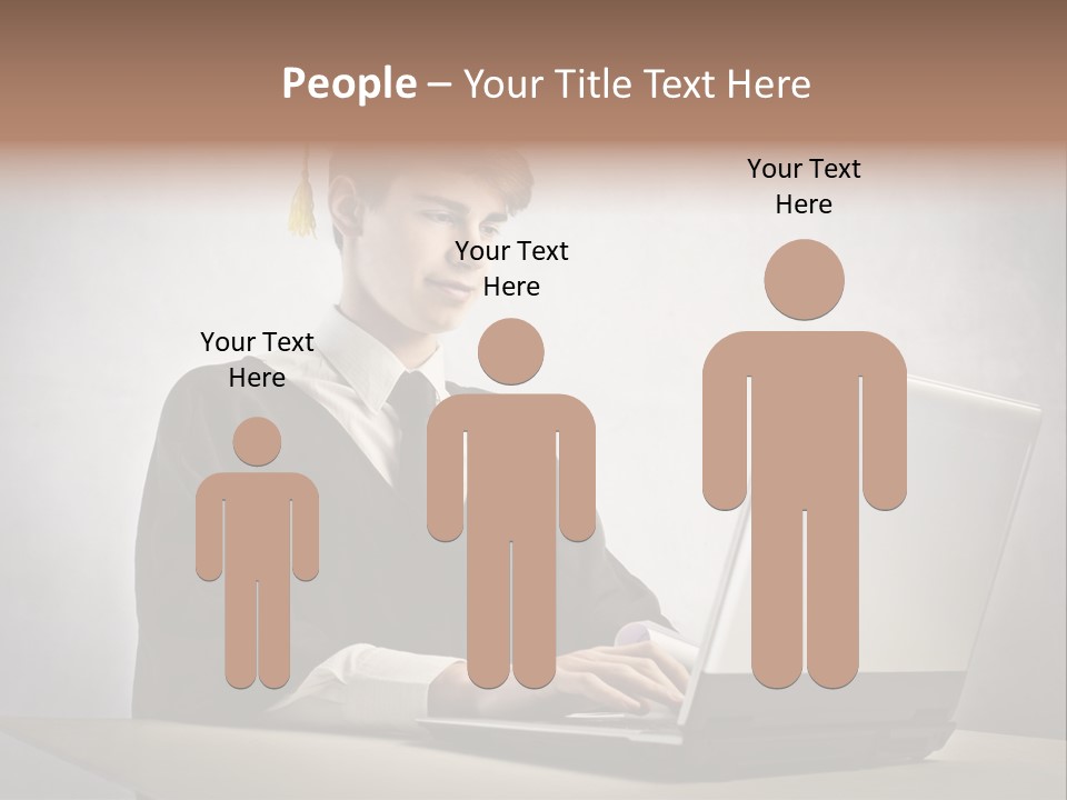 Student Internet Smile PowerPoint Template