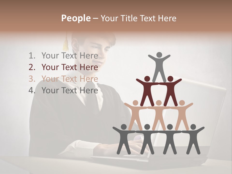 Student Internet Smile PowerPoint Template