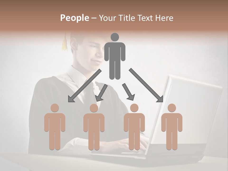 Student Internet Smile PowerPoint Template