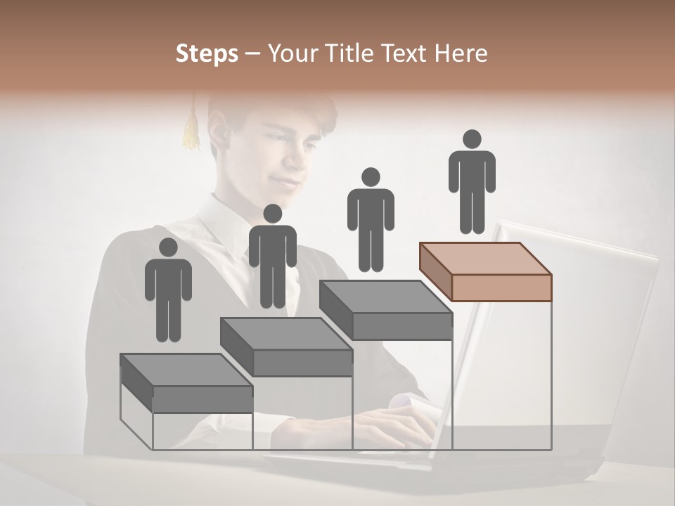 Student Internet Smile PowerPoint Template