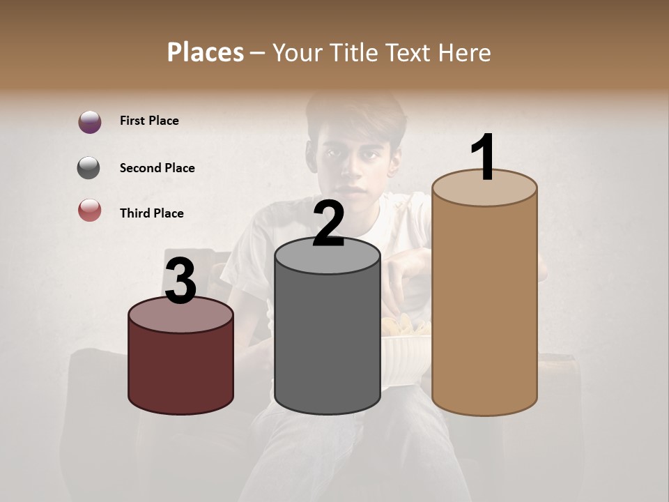 Watch Teen Sitting PowerPoint Template