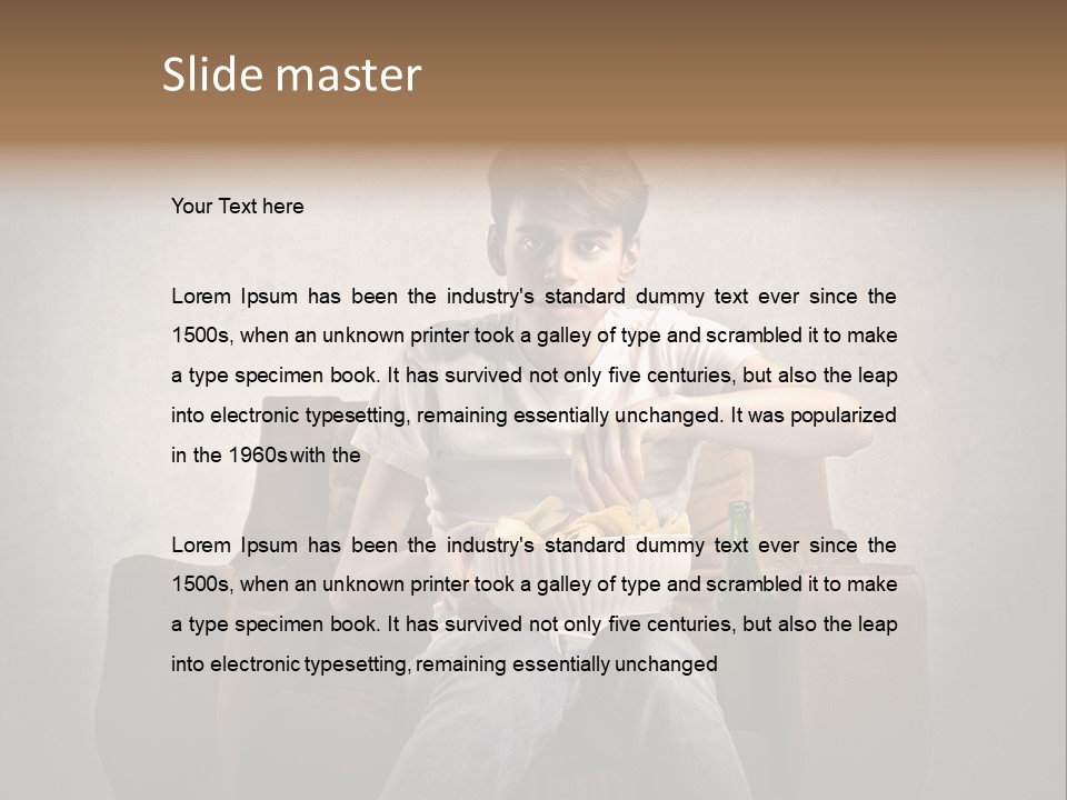 Watch Teen Sitting PowerPoint Template