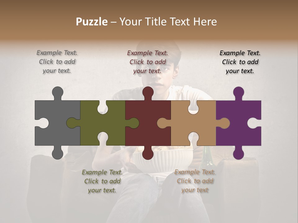 Watch Teen Sitting PowerPoint Template