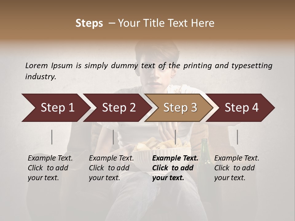 Watch Teen Sitting PowerPoint Template