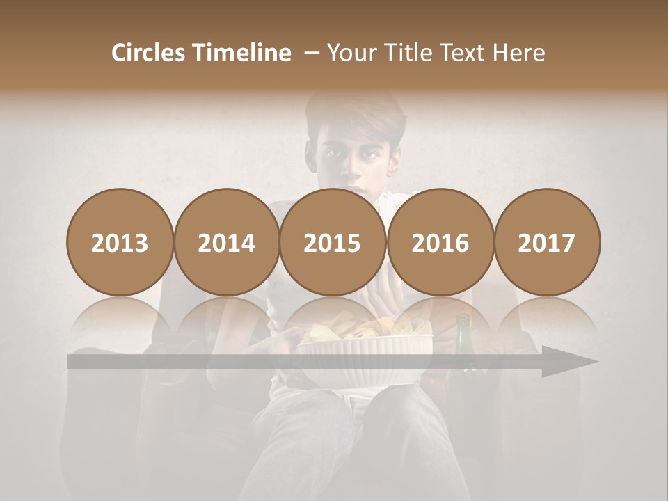 Watch Teen Sitting PowerPoint Template