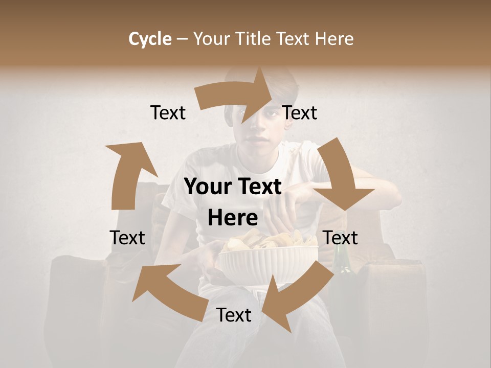 Watch Teen Sitting PowerPoint Template