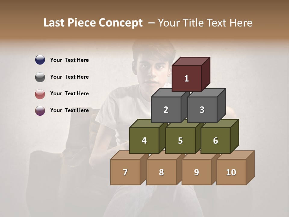 Watch Teen Sitting PowerPoint Template