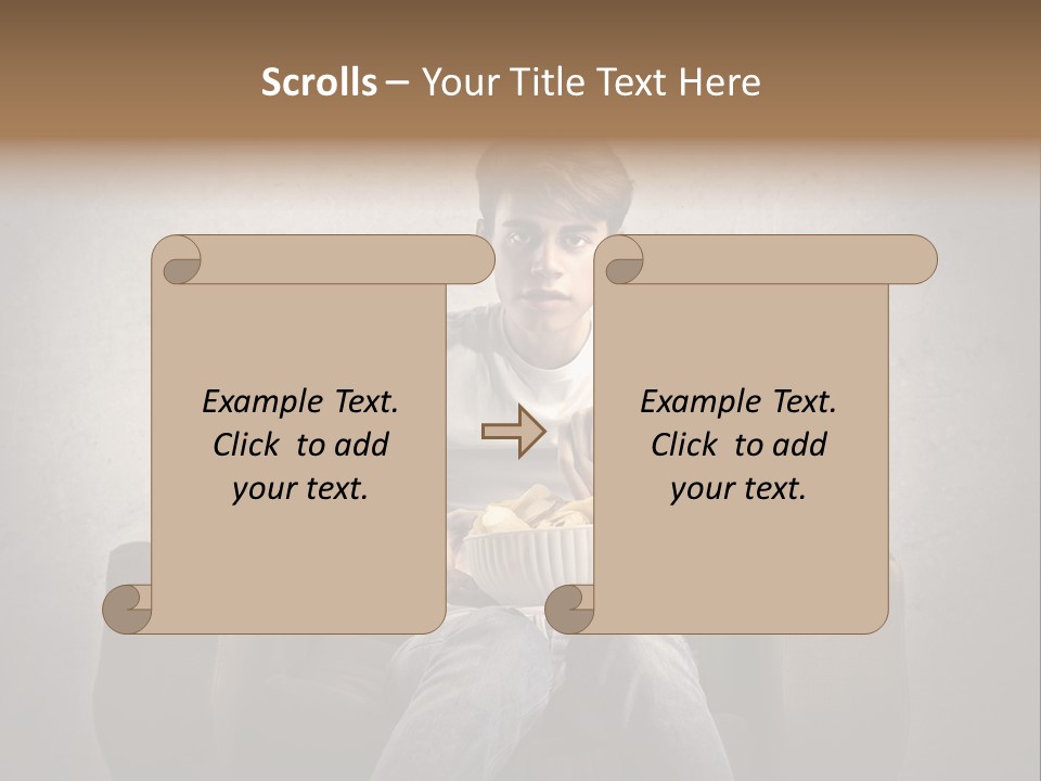 Watch Teen Sitting PowerPoint Template