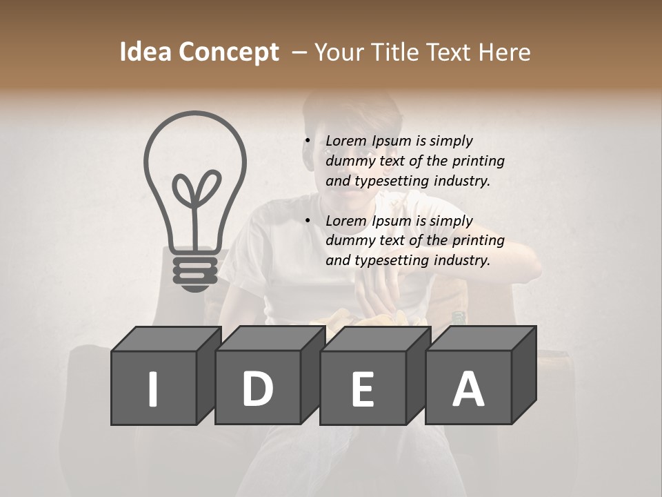 Watch Teen Sitting PowerPoint Template