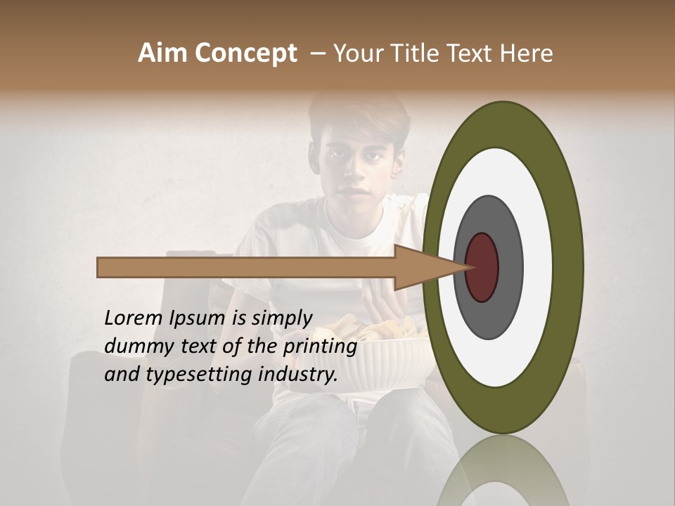 Watch Teen Sitting PowerPoint Template