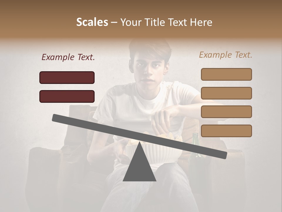 Watch Teen Sitting PowerPoint Template