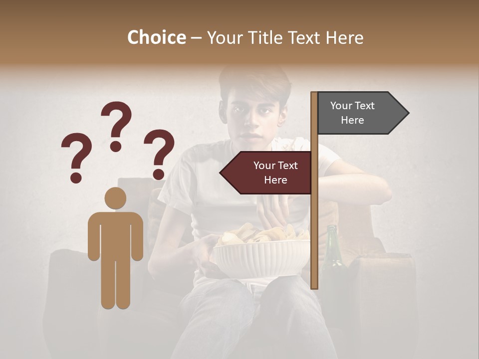 Watch Teen Sitting PowerPoint Template