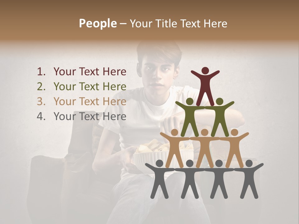 Watch Teen Sitting PowerPoint Template