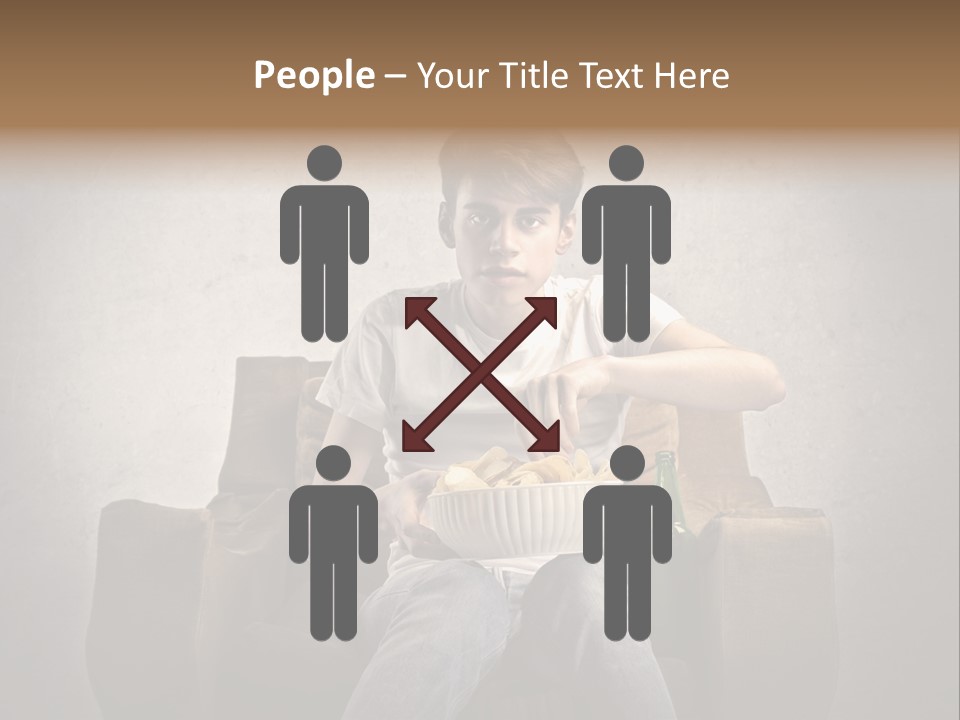 Watch Teen Sitting PowerPoint Template