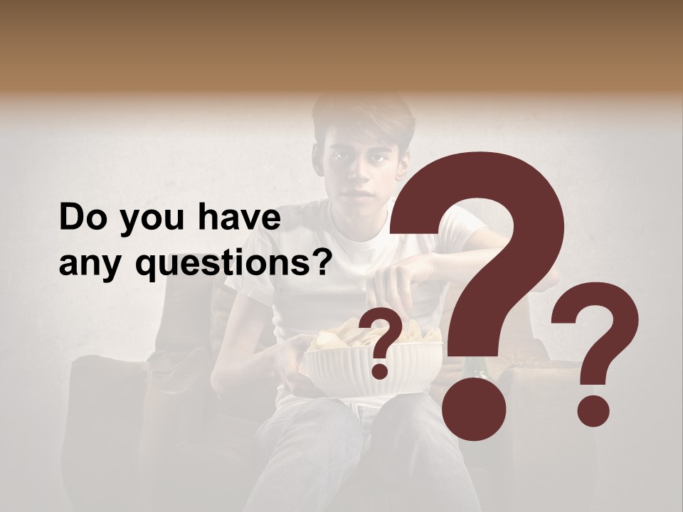 Watch Teen Sitting PowerPoint Template