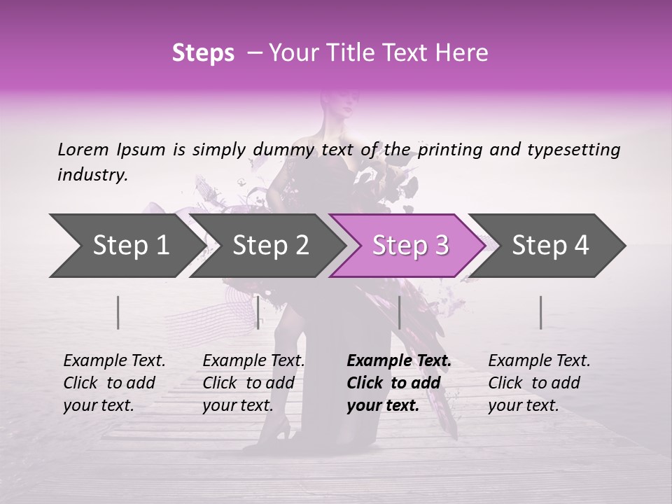 Young Woman Travel PowerPoint Template