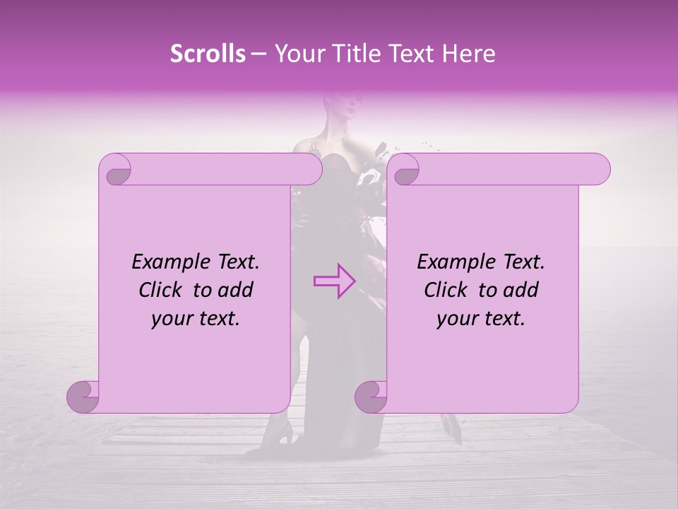 Young Woman Travel PowerPoint Template