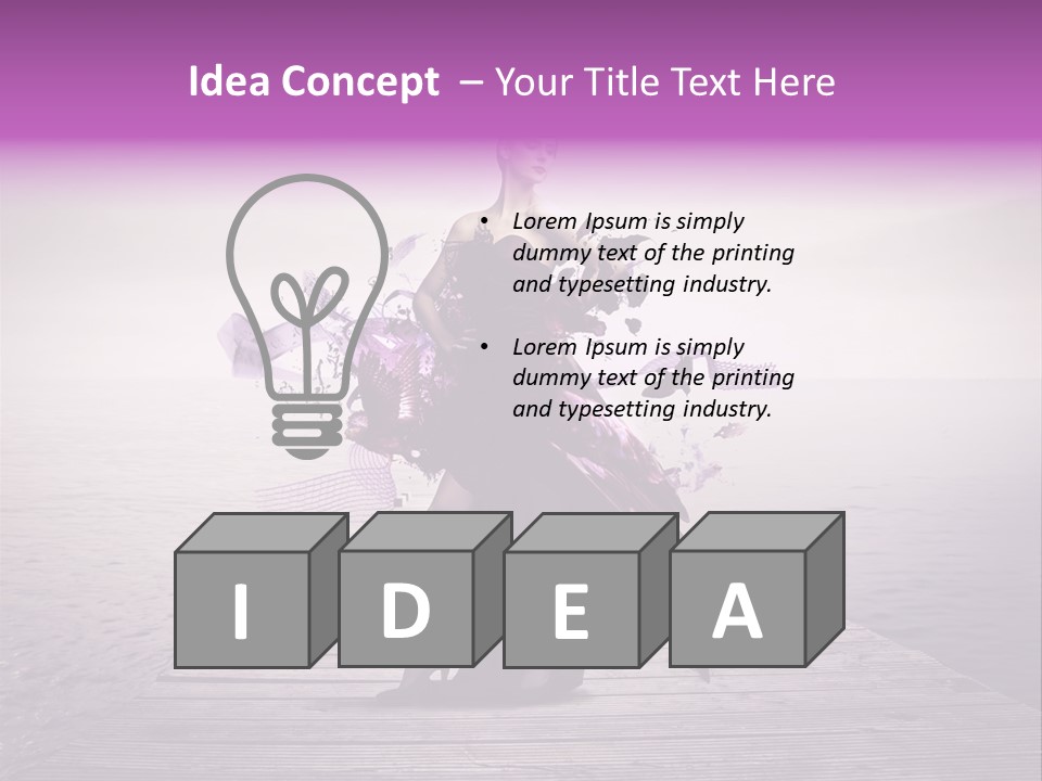 Young Woman Travel PowerPoint Template