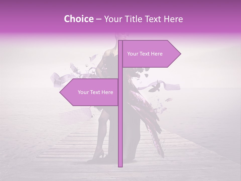 Young Woman Travel PowerPoint Template