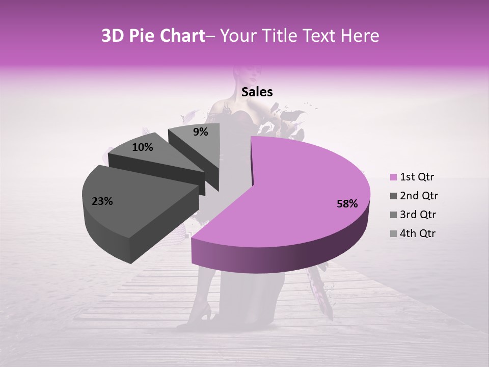 Young Woman Travel PowerPoint Template