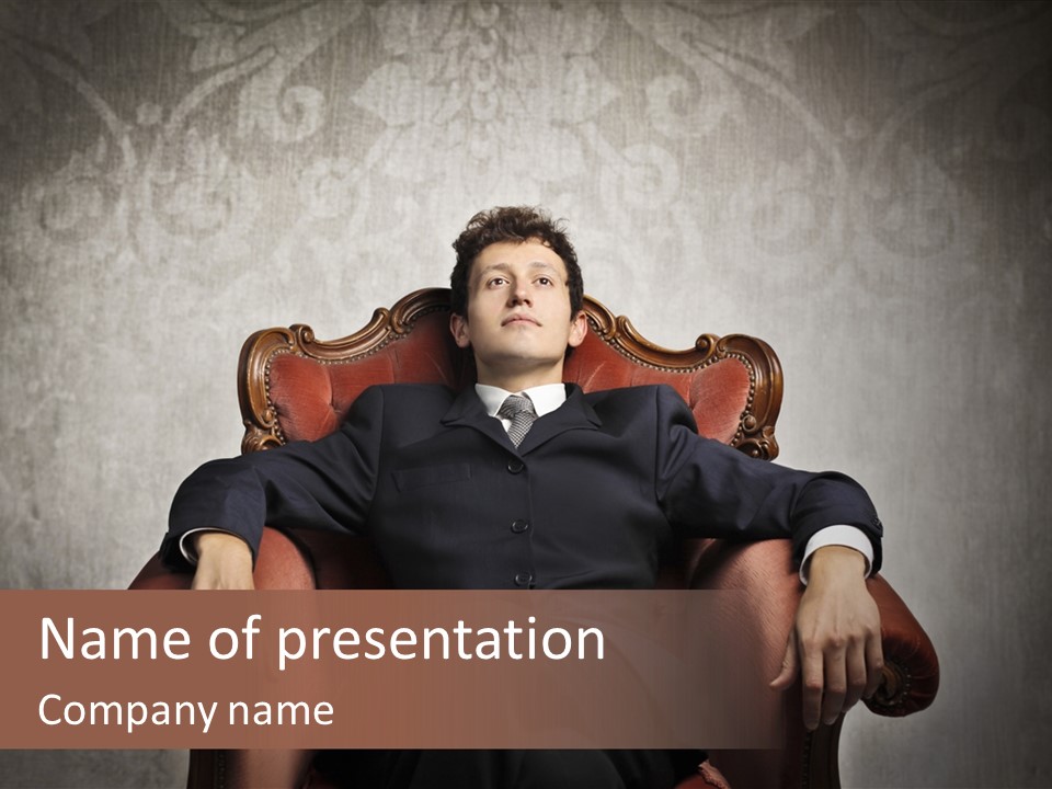 Caucasian Success Man PowerPoint Template