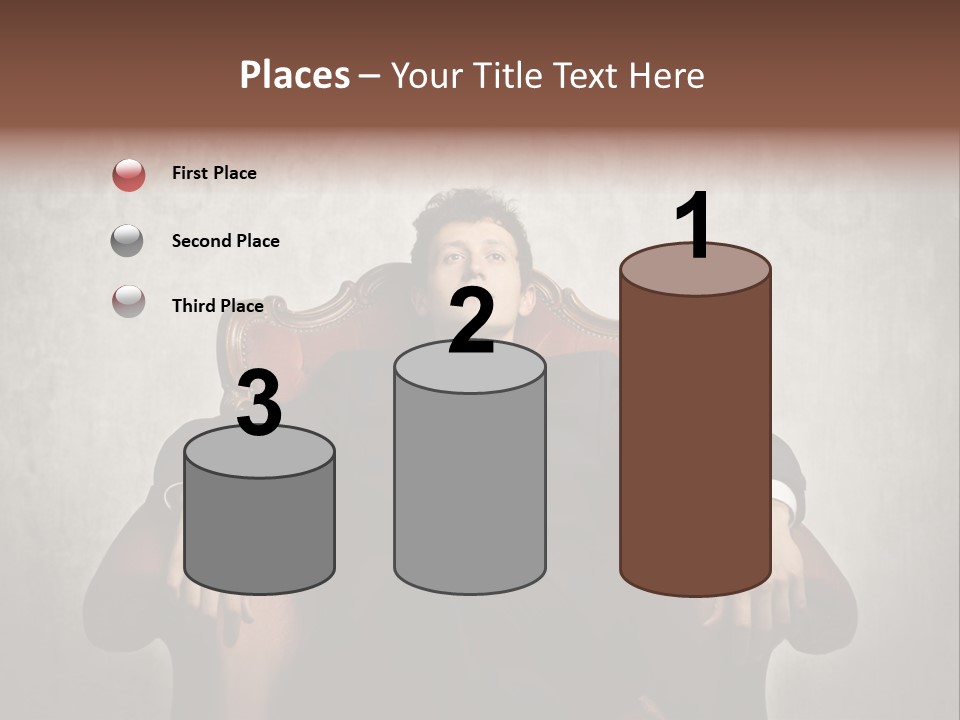 Caucasian Success Man PowerPoint Template