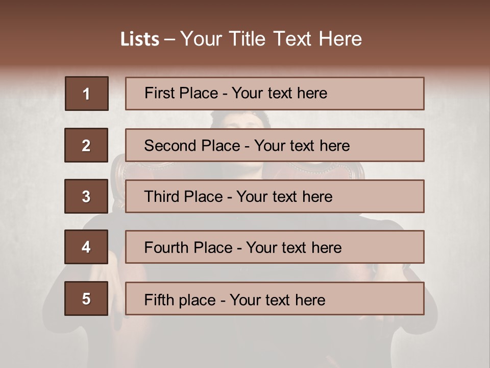 Caucasian Success Man PowerPoint Template