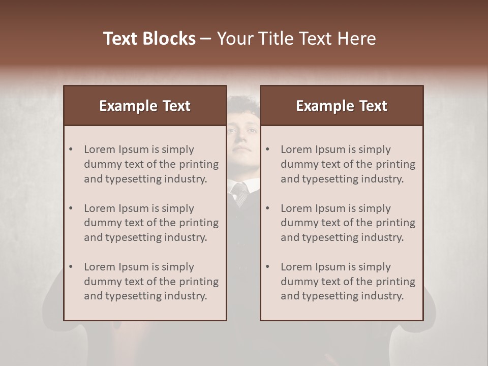 Caucasian Success Man PowerPoint Template