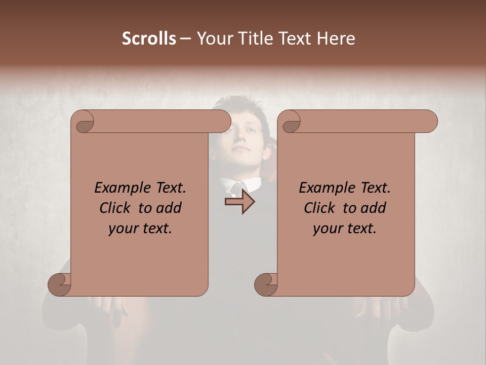 Caucasian Success Man PowerPoint Template