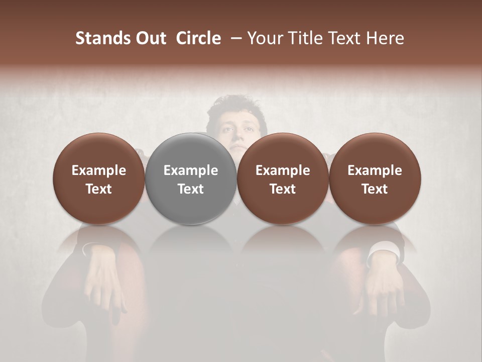 Caucasian Success Man PowerPoint Template