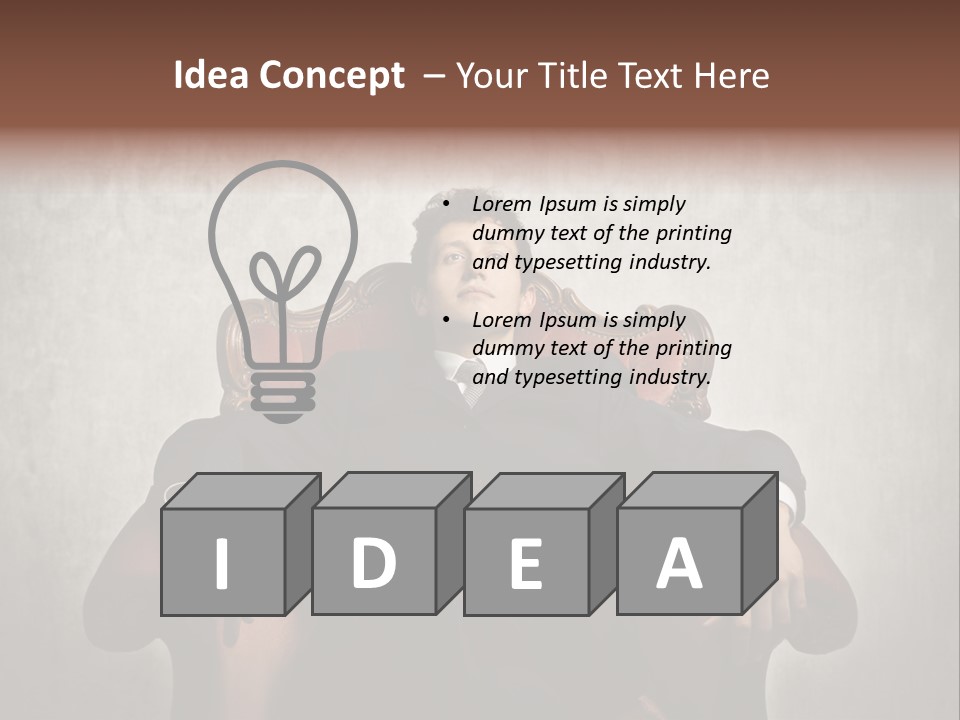 Caucasian Success Man PowerPoint Template