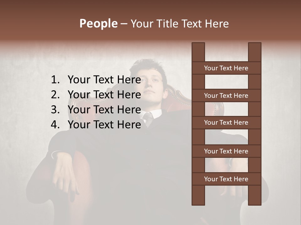 Caucasian Success Man PowerPoint Template