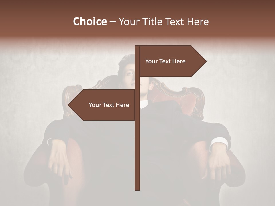 Caucasian Success Man PowerPoint Template