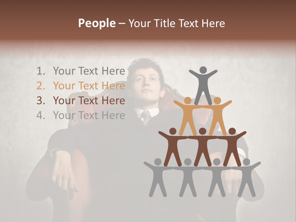 Caucasian Success Man PowerPoint Template