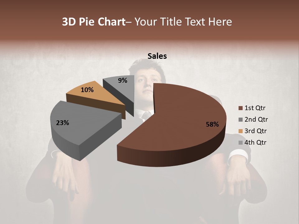 Caucasian Success Man PowerPoint Template