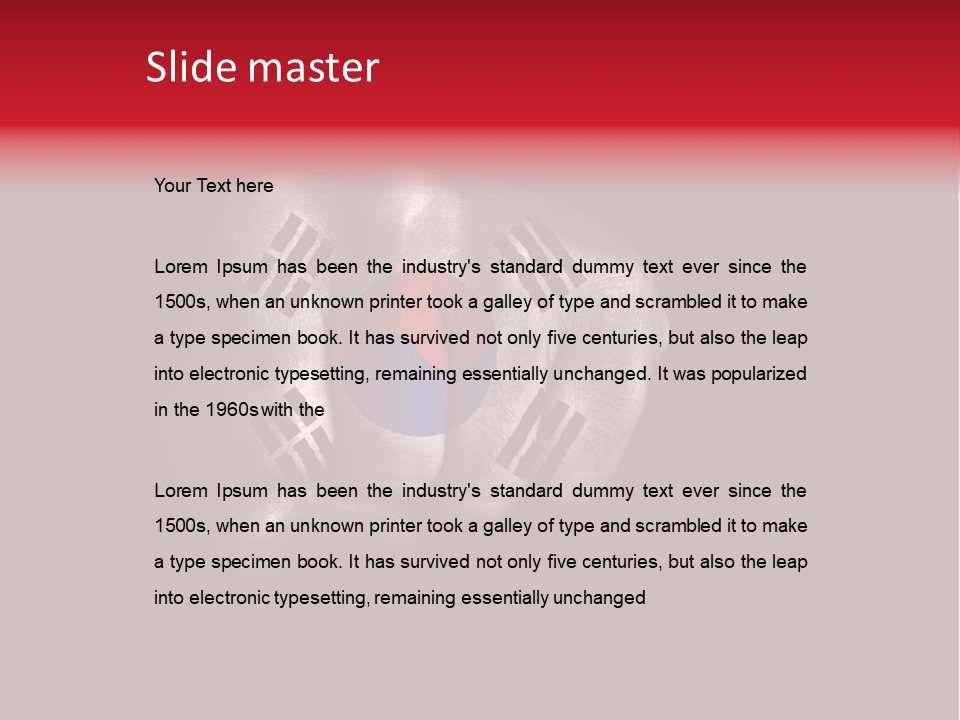 Nationalism Taekwondo Male PowerPoint Template